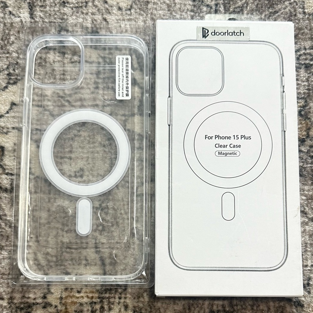 iPhone 15 Plus Phone Case MagSafe- Clear